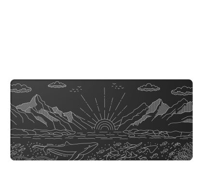 Podkładka pod mysz DARK PROJECT Gaming Mousepad Terra Nostra Black XL DPMP_NOSTRA_BLACK_XL